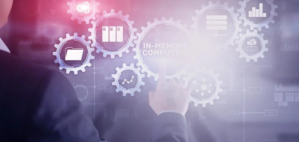 In Memory Computing high performance distributed systems Stock Photos