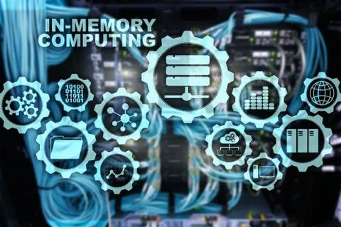 In-Memory Computing. Technology Calculations Concept. High-Performance Analyt Stock Photos