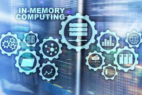 In-Memory Computing. Technology Calculations Concept. High-Performance Analyt Stock Photos
