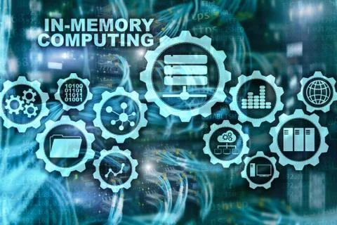 In-Memory Computing. Technology Calculations Concept. High-Performance Analyt Stockfoto's