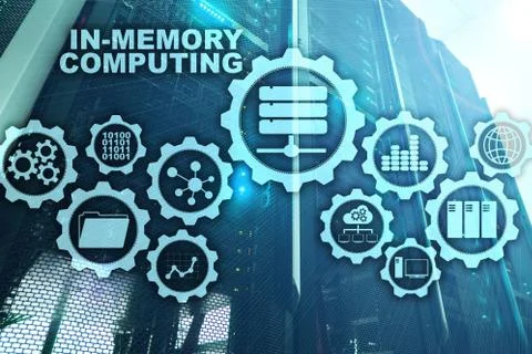 In-Memory Computing. Technology Calculations Concept. High-Performance Analytic Stock Photos