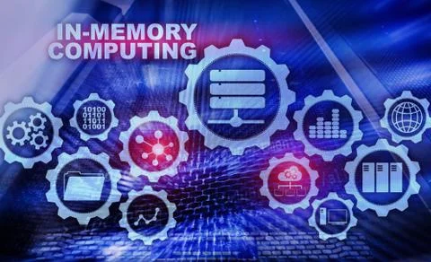 In-Memory Computing. Technology Calculations Concept. High-Performance Analytic Stock Photos