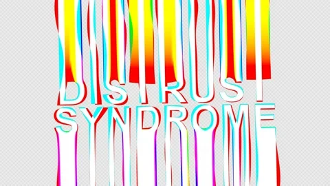 Memory Distrust Syndrome. Alpha channel, 4K. Stretching, glitch Stock Footage 154885562