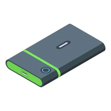 Memory drive icon isometric vector. Data card Illustrazione stock