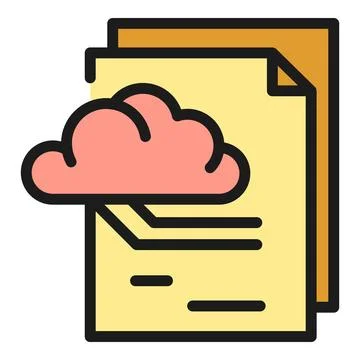 Memory files icon vector flat イラスト素材
