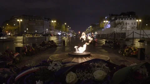 Memory flame of patriots who died during the First World War. Video stock 239408083