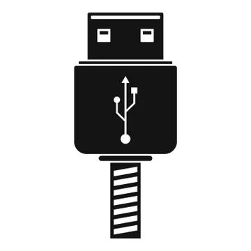 Memory flash drive icon, simple style Stockillustratie