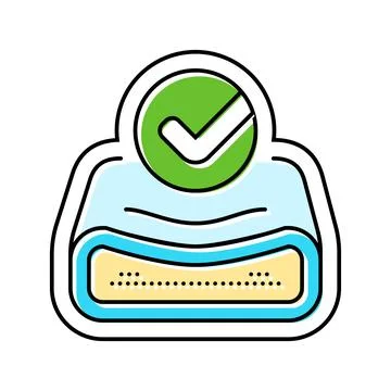 Memory foam color icon vector illustration Ilustración de archivo