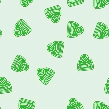 Memory foam glyph seamless pattern Stock Illustration