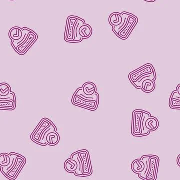 Memory foam line seamless pattern 스톡 일러스트