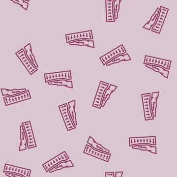 Memory foam line vector seamless pattern 스톡 일러스트