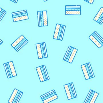 Memory foam mattress bedroom interior vector seamless pattern 스톡 일러스트