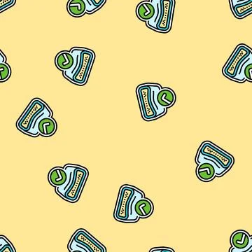 Memory foam vector seamless pattern 스톡 일러스트