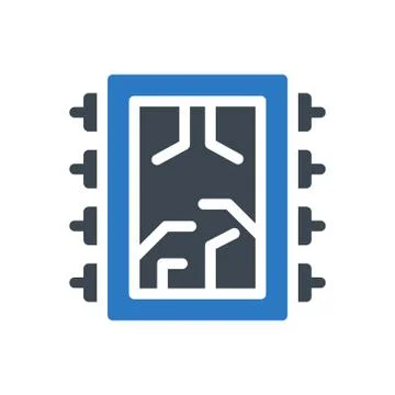 Memory glyph color icon イラスト素材