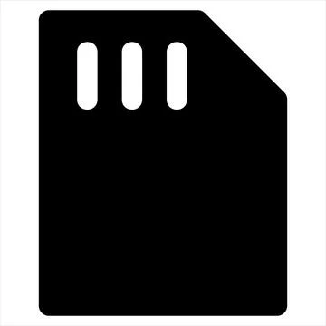 Memory glyph icon vector illustration isolated on white background Stock Illustration