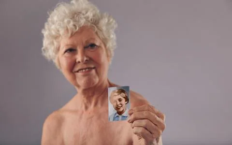 Memory of her young days Stock Photos