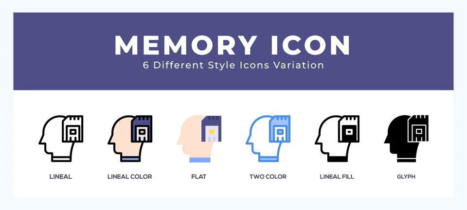Memory icon vector for web. and mobile app イラスト素材