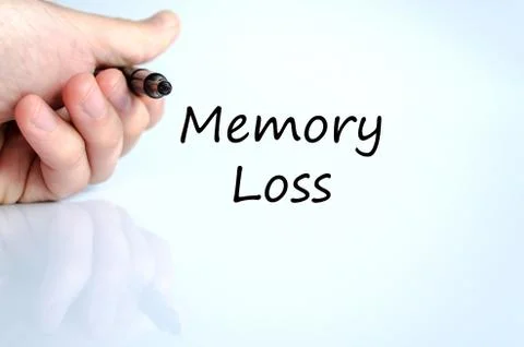 Memory loss text concept 写真素材