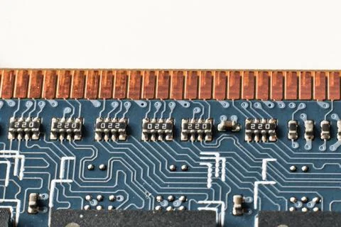 Memory module close up Stock Photos