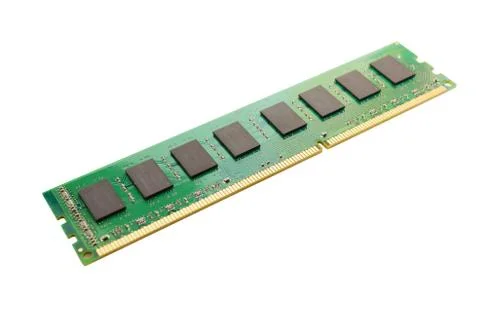 Memory module isolated on white Stock Photos
