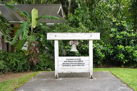 Memory monument at the rum distillery Stock Photos