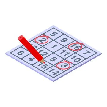Memory number icon isometric vector. Brain care Stock Illustration