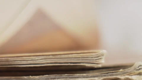 A Memory in Print - Exploring Words, Stories, and Journalism Across Pages Stock Footage 270084830