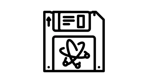 Memory quantum technology line icon animation Stock Footage 326756277
