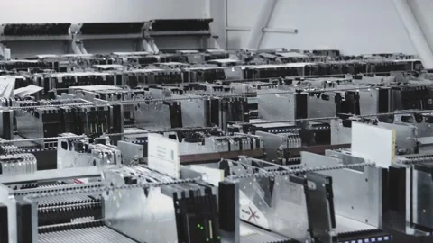 Memory Racks inside Deposit Room Stock-Footage 142134830