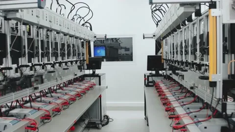 Memory Racks inside Deposit Room Stock-Footage 142136255