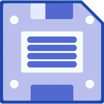 Memory SD card flat vector icon isolated Illustrazione stock