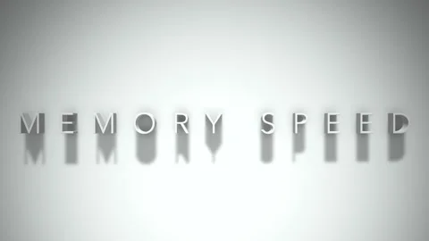 Memory speed 3D title animation white text on a white background Vídeos de archivo 299369457