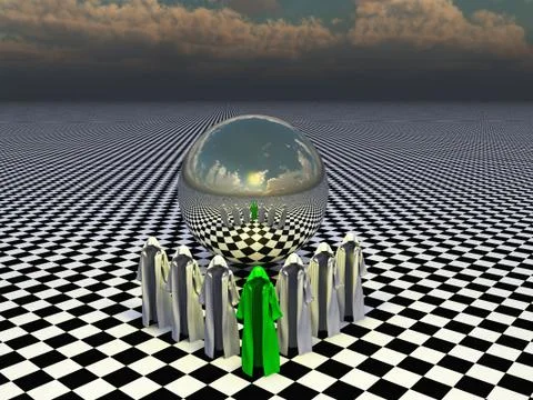 The memory sphere Stock Illustration