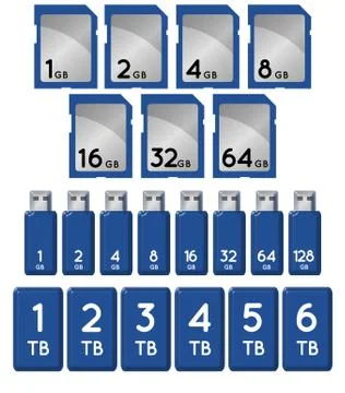 Memory Storage Stock Illustration