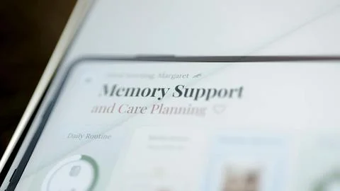 Memory support header greeting Margaret 스톡 사진