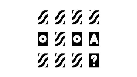Memory training glyph icon animation Stock Footage 166885263