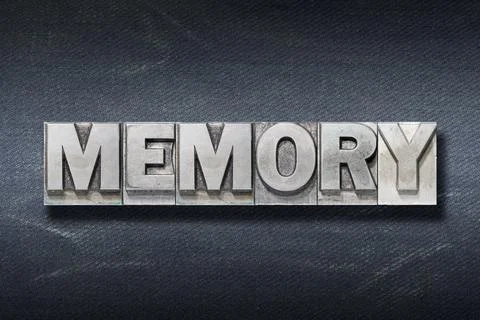 Memory word den Stock Photos