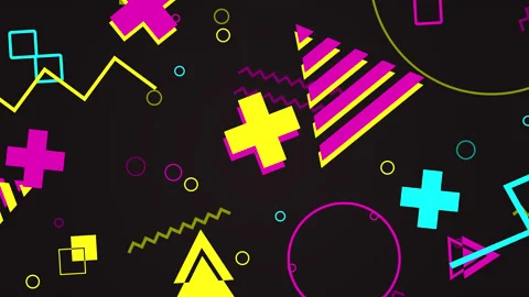 Memphis abstract background Video stock 150874116