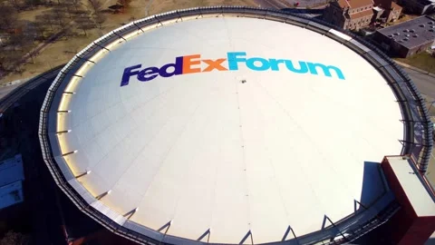 Memphis and the Fedex Forum Stock Footage 261868986