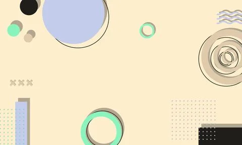 Memphis background. Abstract flat background. Stock Illustration