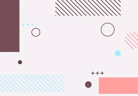 Memphis background. Abstract flat background. Stock Illustration