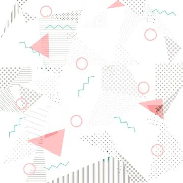 Memphis background. Abstract pattern fashion 80-90s 스톡 일러스트