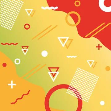 Memphis background Stock Illustration