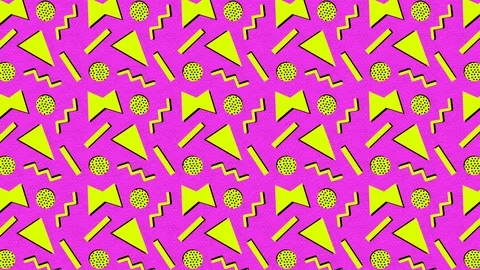 Memphis Backgrounds Animation 4 動画素材 98250396