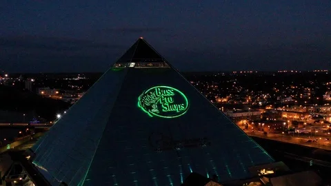 Memphis Bass Pro Shop Pyramid, Stock Video