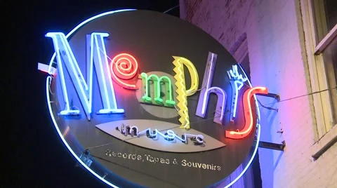Memphis Beale Street Video stock 4566634