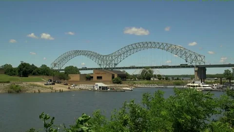 Memphis Bridge Scenic View 動画素材 75997452