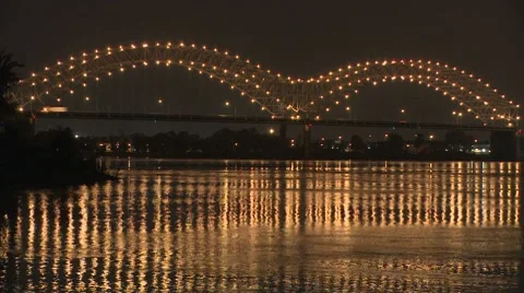 Memphis bridge timelapse Stock-Footage 7769545