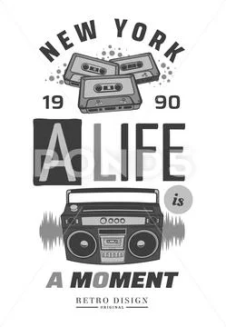Memphis cards retro illustrations. banners in 90s style. graphic and printed Stock Illustration