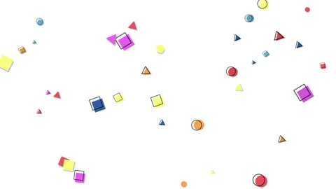 Memphis cubes and triangles pattern Видео 169716461